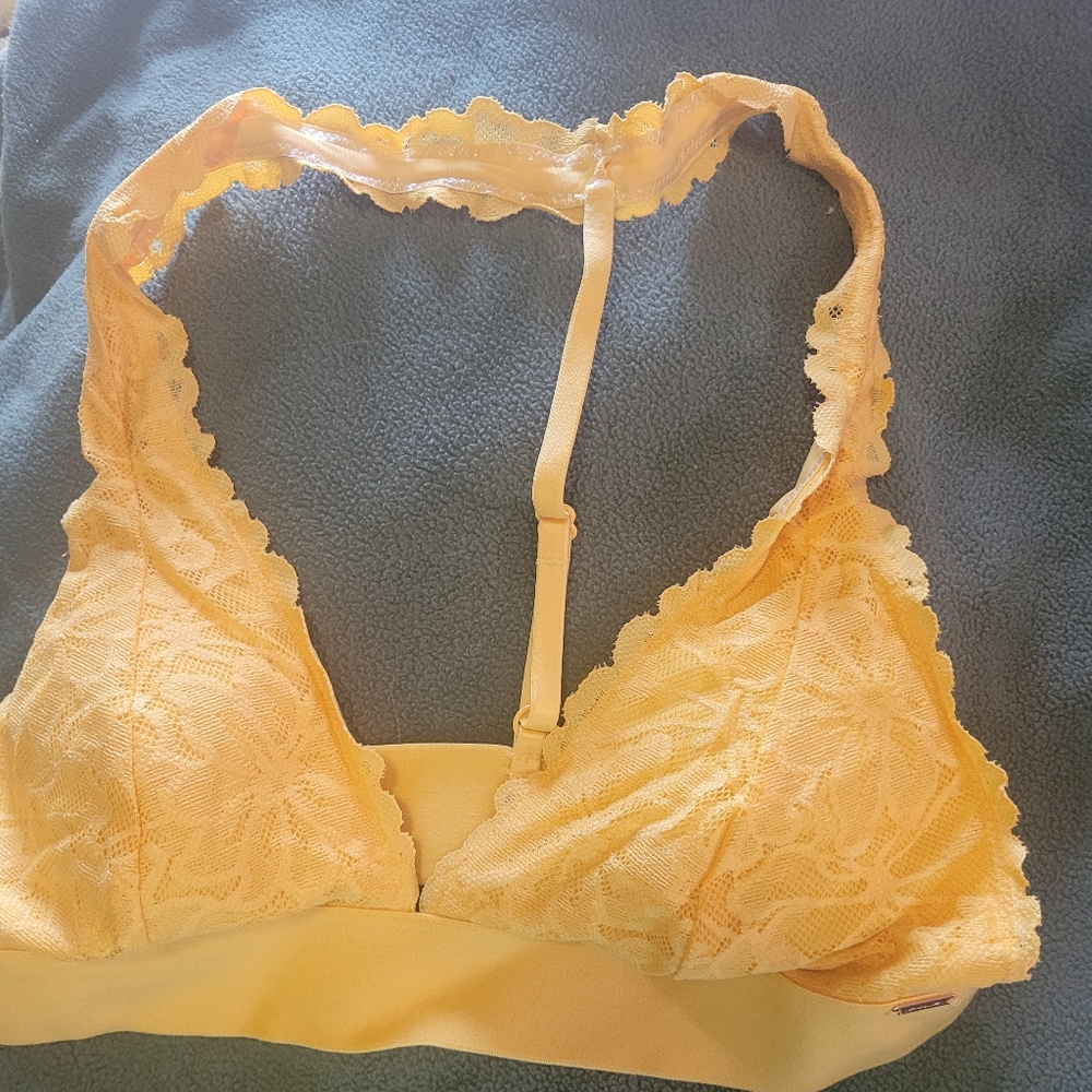 Pink Vs yellow bralette